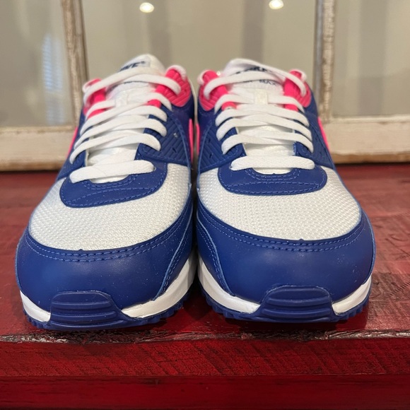 Nike Air Max 90 Flyease Hyper Pink/Deep Royal Blue - Picture 5 of 8